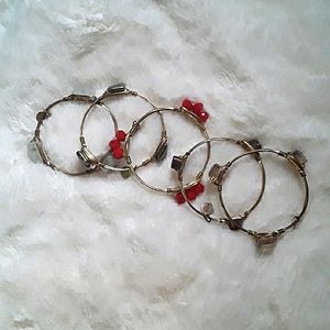 Bourbon and Bowties bracelets set of 5